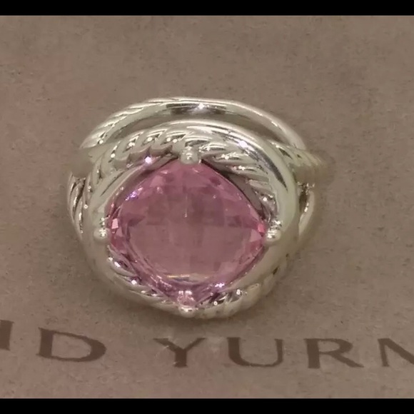 David Yurman Jewelry - David Yurman Infinity Pink Tourmaline Silver Ring